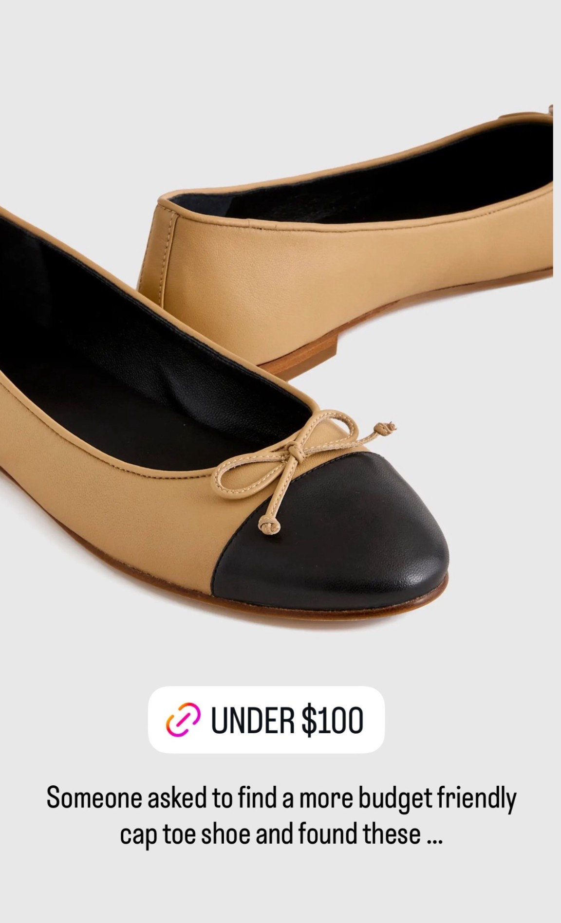 Cap toe flats under $100! Tons of reviews 

#LTKOver40
