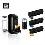 Nespresso VertuoPlus Coffee and Espresso Maker by Breville with Aeroccino, Ink Black AND BEST SELLIN | Amazon (US)