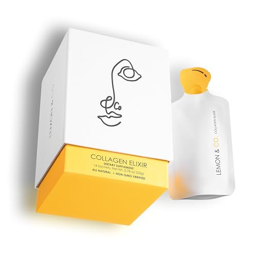LEMON & CO. Lemon Collagen Elixir - 5g Wild Caught Marine Collagen with Vitamin C & Organic Lemon... | Amazon (US)