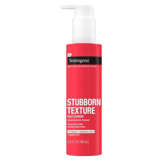 Neutrogena Stubborn Texture Daily Gel Cleanser - 6.3 fl oz | Target