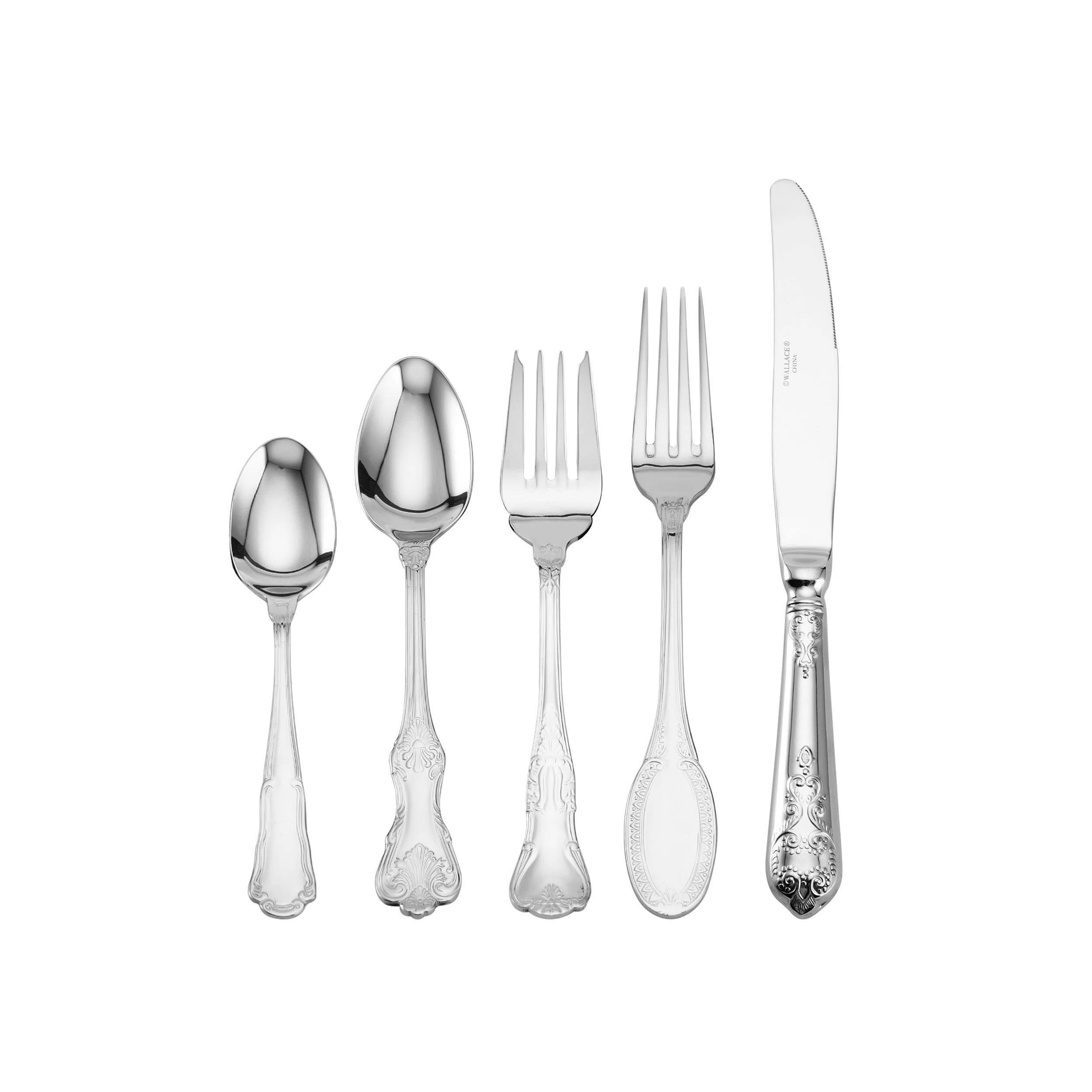 Wallace Hotel 20-Piece 18/10 Stainless Steel Flatware Set, Service for 4 & Reviews | Wayfair | Wayfair North America