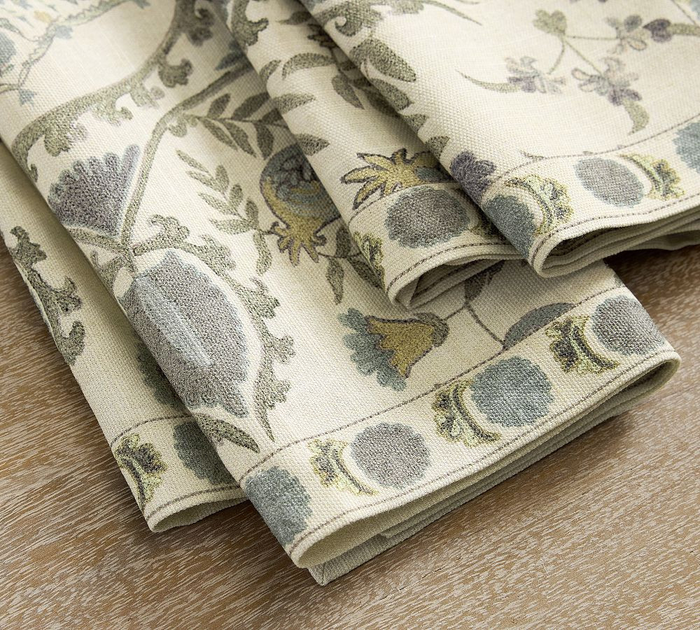Lilah Suzani Cotton Napkins - Set of 4 | Pottery Barn (US)