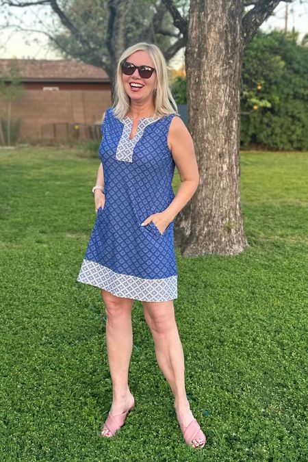 Starting the week wearing this cute shift dress from Cabana Life’s Fisher Island collection. 

It’s UPF 50+ , can be dressed up or down and so comfortable to wear! 

For reference, I’m 5’7 and wear a size 4-6, I sized up to a Medium for extra room, I like a looser fit especially if I wear this dress over a swimsuit 🏖️



#LTKSeasonal #LTKFind #LTKstyletip