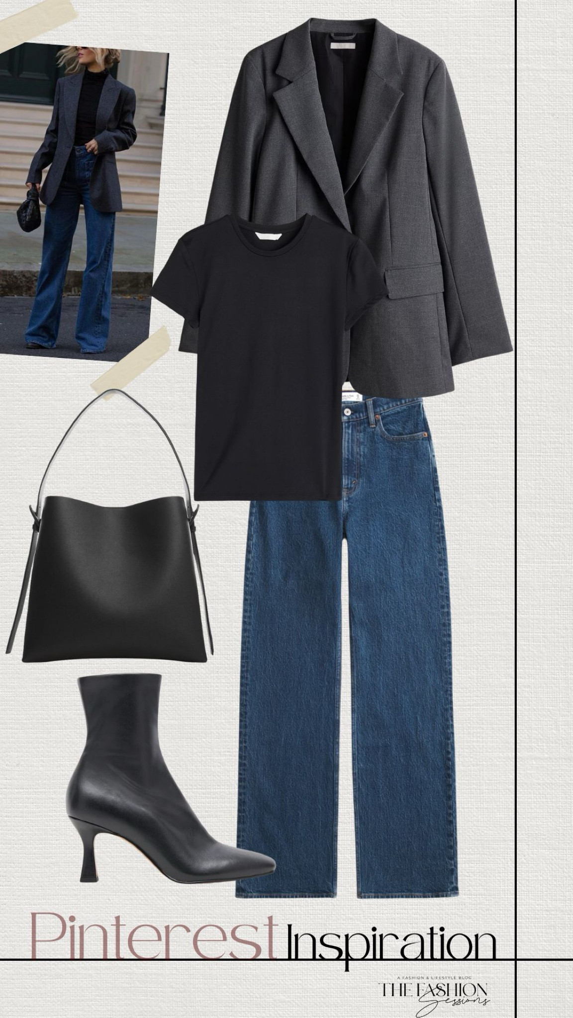 Pinterest Inspiration | Fall Fashion | Blazer Outfit | Black T shirt | Denim Jeans | Black Boots | 

#LTKSeasonal #LTKShoeCrush #LTKStyleTip