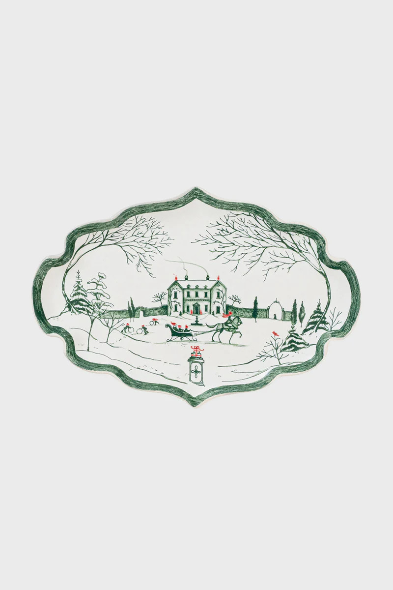 Evergreen Country Estate Winter Frolic 7" Tray | Tuckernuck (US)
