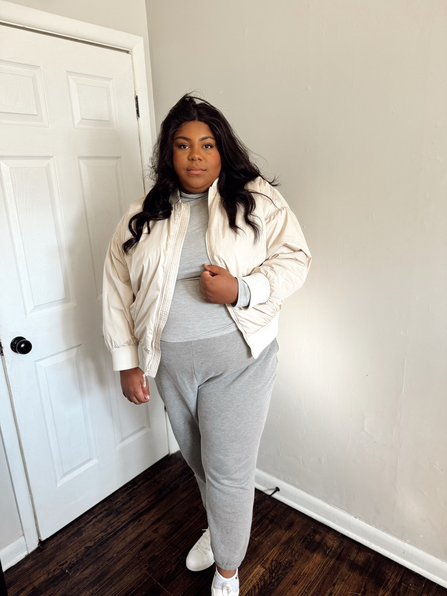 Plus size sporty minimal edgy outfit Inspo for fall neutral outfit

#LTKFindsUnder100 #LTKPlusSize #LTKMidsize