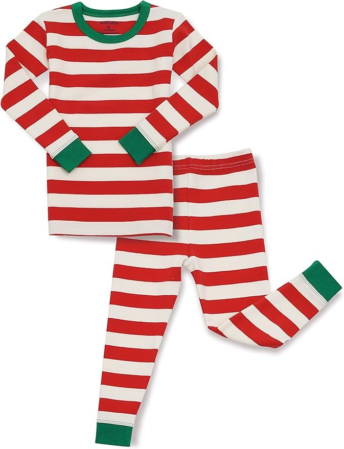 AVAUMA Baby Boys Girls Pajama Set 6M-7T Kids Cute Toddler Snug fit Christmas Pattern Design Pjs C... | Amazon (US)