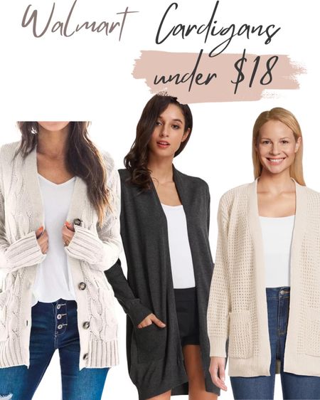 Amazing Walmart finds! Fall cardigans under $18

Walmart fall outfit, Walmart styles, Walmart sale alert, Walmart deals, fall outfits, Fall fashion, cardigan,  Fall looks, Fall sweaters, casual sweater looks, Fall looks, casual fall looks, Walmart under 15, Walmart under 20

#LTKfindsunder50 #LTKsalealert #LTKstyletip