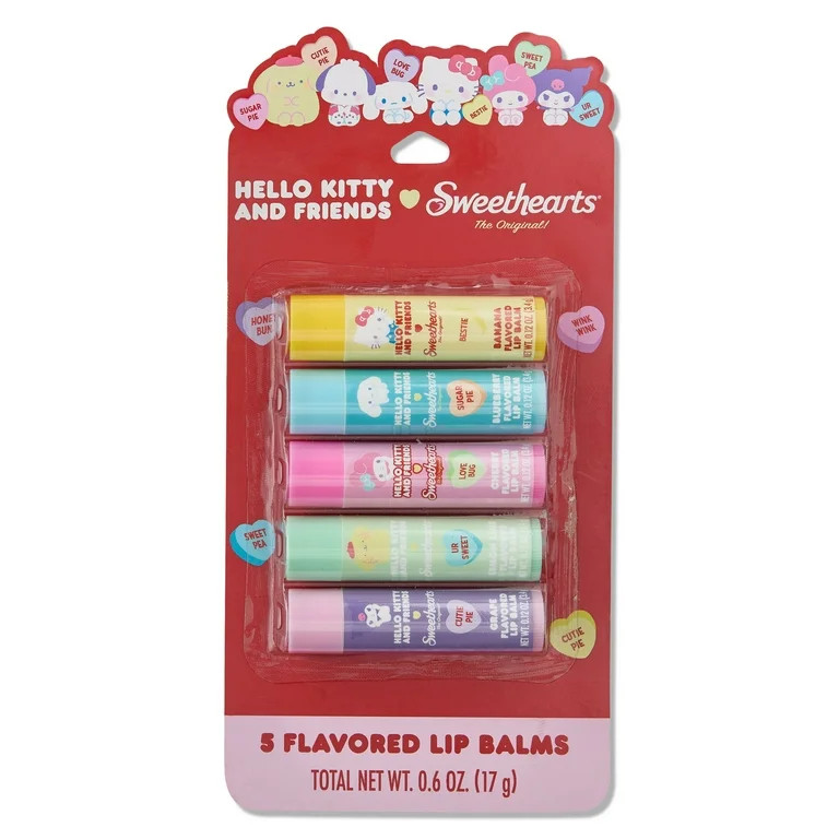 Sweethearts x Hello Kitty & Friends Lip Balm Set, 5 Pieces | Walmart (US)