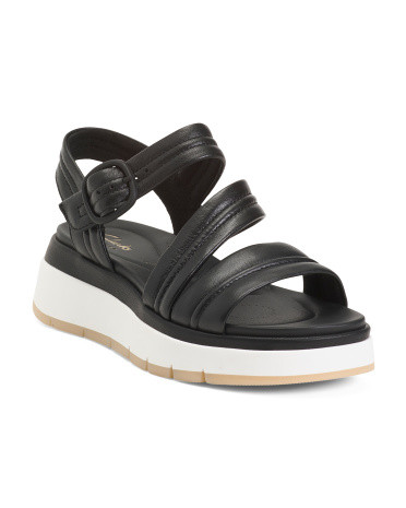Leather Tuscan Strap Comfort Sandals | TJ Maxx