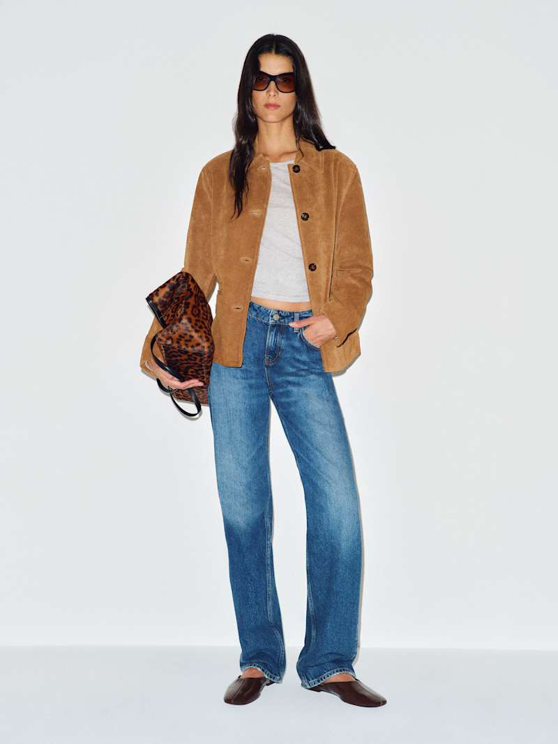 Reformation Veda Remi Leather Jacket Brown XS | Reformation (Global)