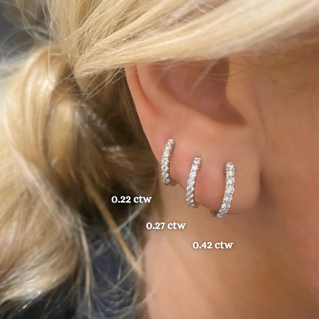 Gigi Diamond Huggie Earrings | RW Fine Jewelry