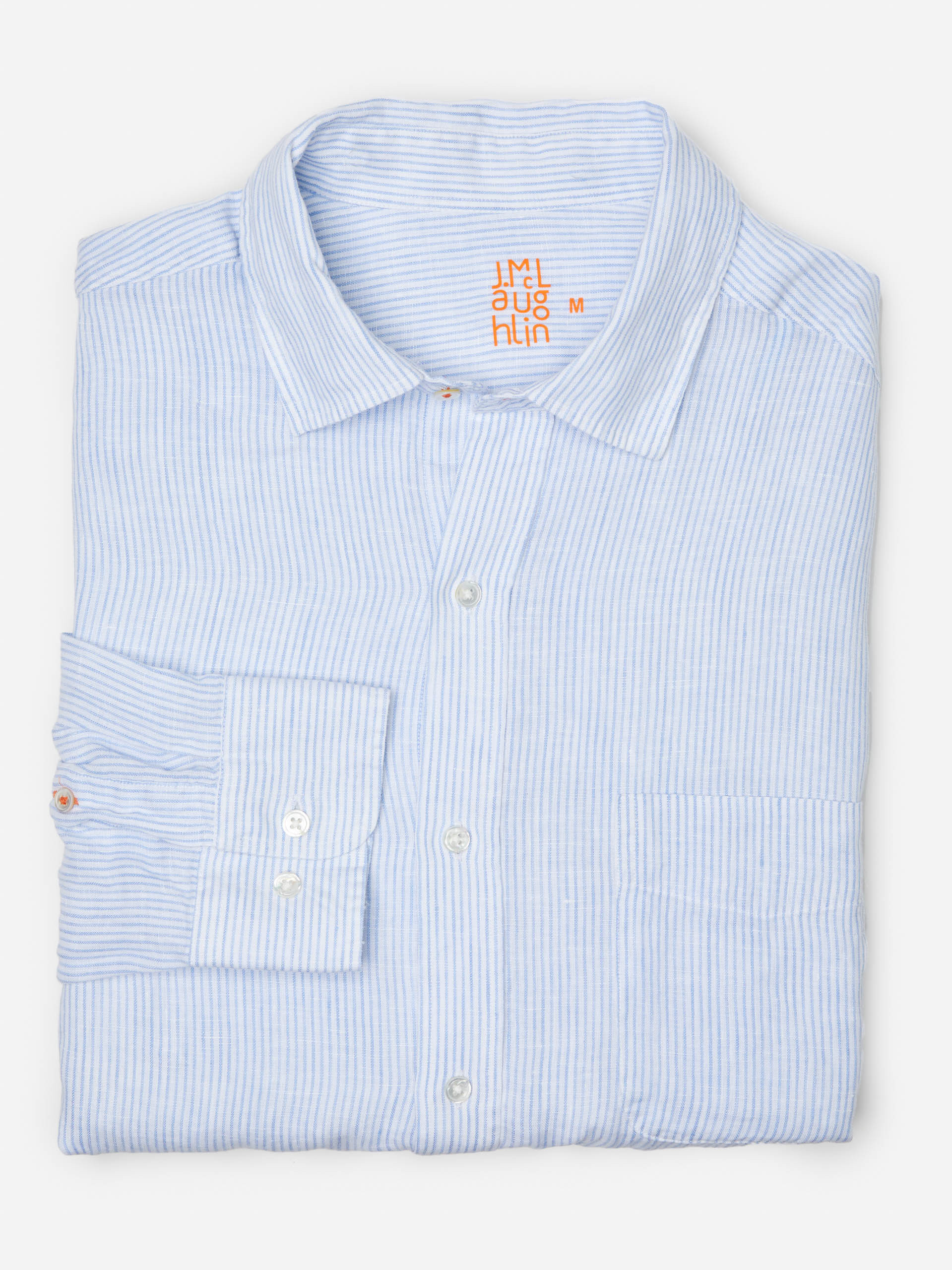 Gramercy Classic Fit Linen Shirt in Fineline | J.McLaughlin