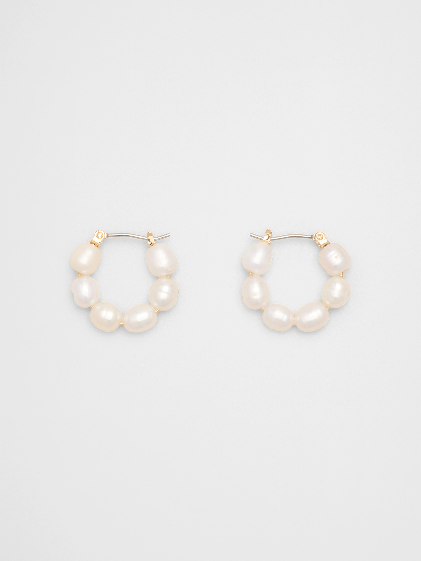Pearl Hoop Earrings | Banana Republic Factory