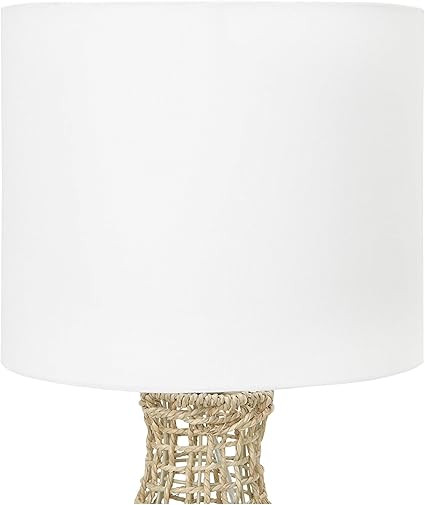 Creative Co-op Rattan Table Lamp, Natural | Amazon (US)