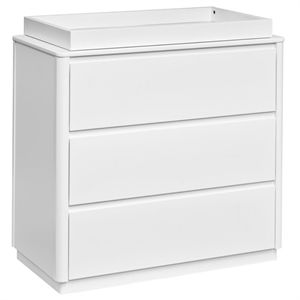 Babyletto Bento 3-Drawer Changer Dresser With Removable Changing Tray in White | Cymax