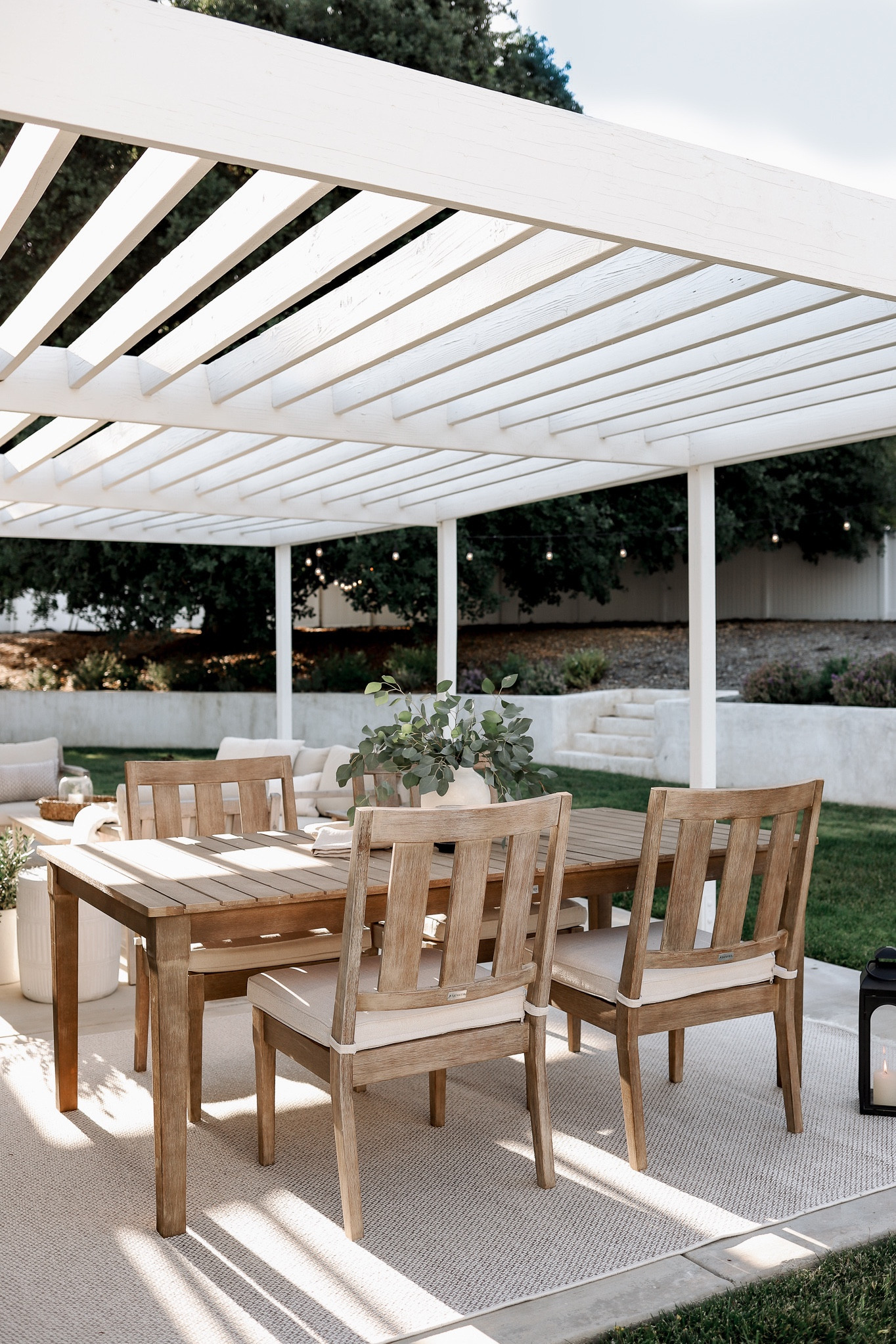 If I were to design the perfect outdoor table, this would be it! The most gorgeous wood-tone, timeless design, and comfy chairs. You can purchase it as a set with the table and four chairs, or individually if you want one or the other! Plus, you get free white glove delivery so it’s a hassle-free order with no assembly required! 

#LTKSeasonal #LTKsalealert #LTKhome