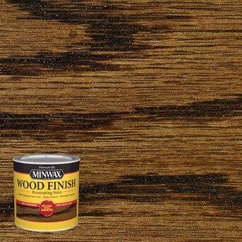 Minwax Wood Finish Oil-Based Dark Walnut Semi-Transparent Interior Stain (Half-Pint) | Lowe's