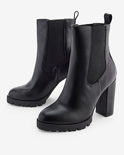 Gore Lug High Heel Boots | Express