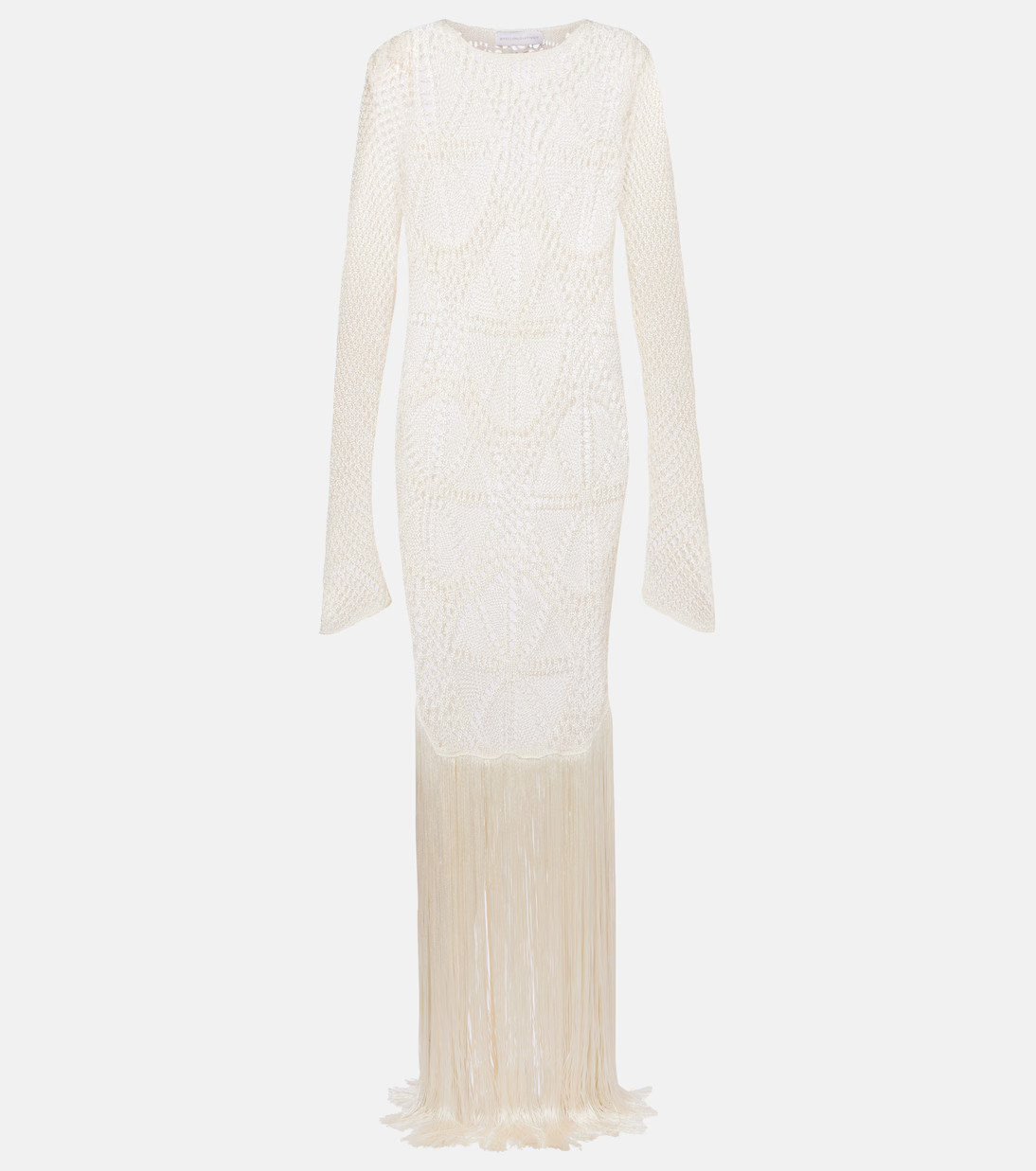 Fringed crochet maxi dress | Mytheresa (US/CA)