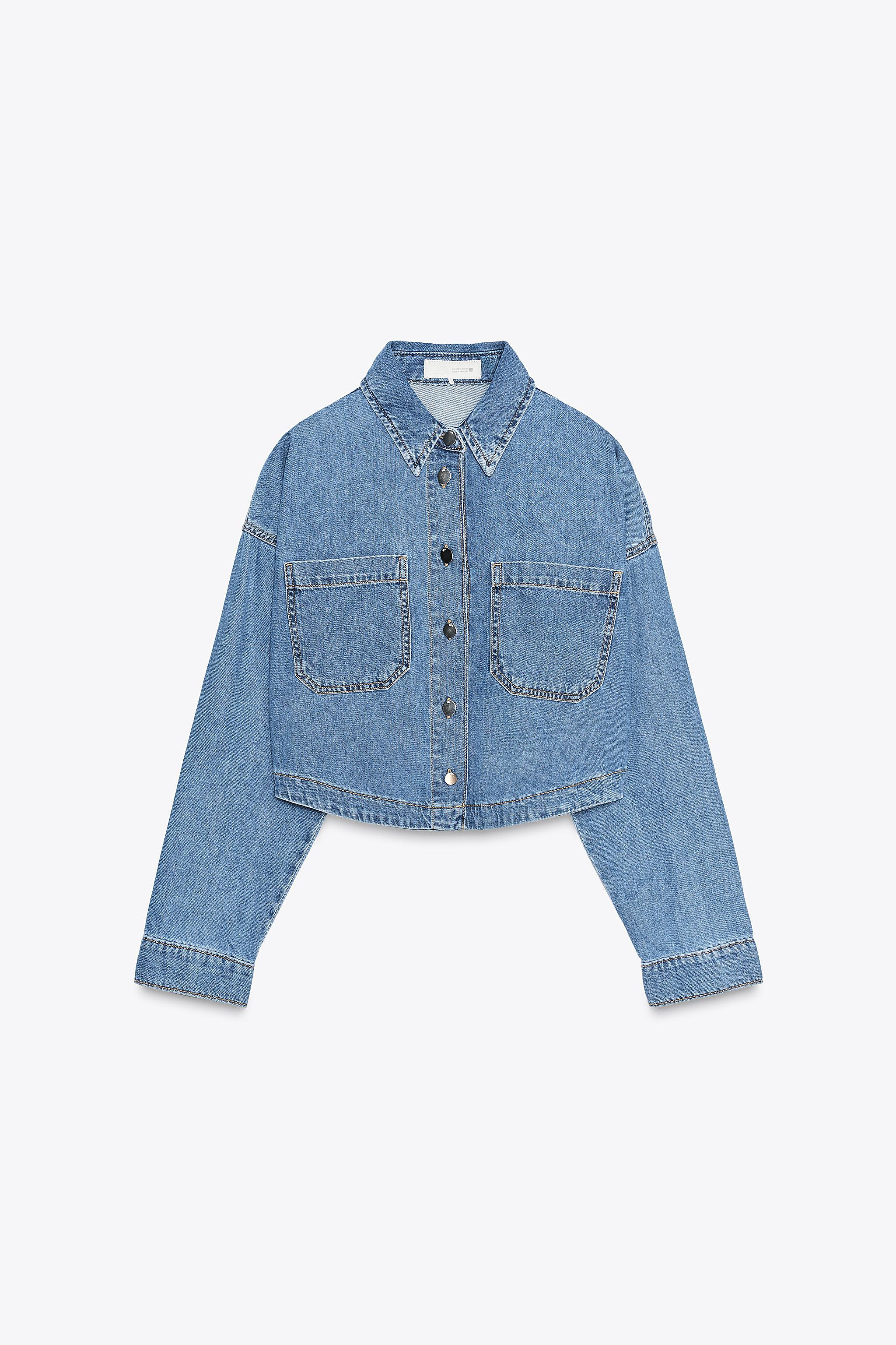 Z1975 SHORT DENIM SHIRT | Zara US