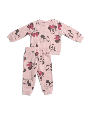 Infant Girl Minnie Jogger Set | TJ Maxx