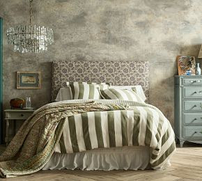 Reversible Cotton Stripe Duvet Cover & Shams | GreenRow