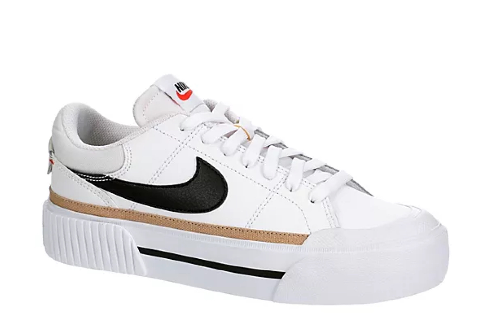NIKE WOMENS COURT LEGACY LIFT SNEAKER - WHITE 

#LTKshoecrush #LTKunder100 #LTKBacktoSchool