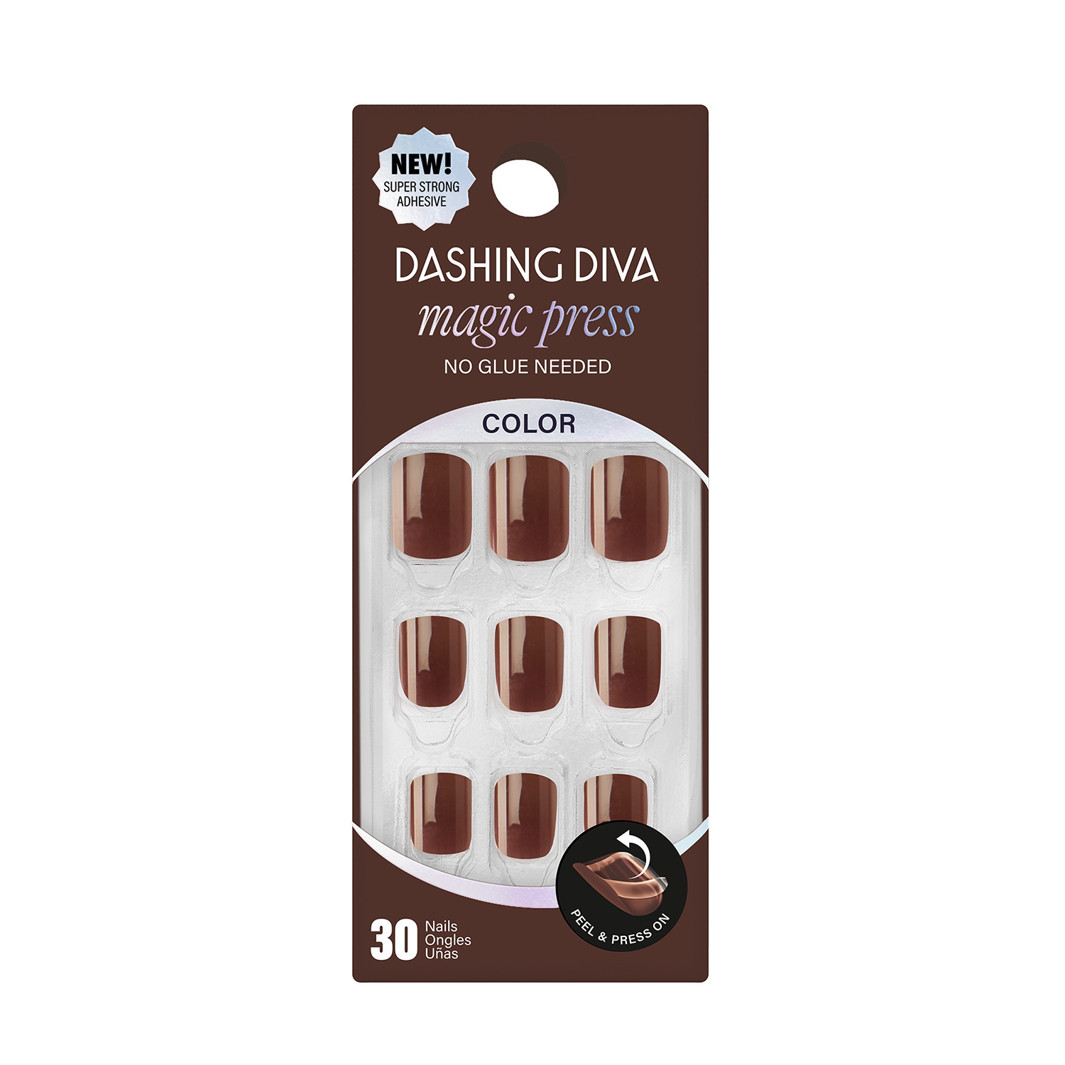 Dashing Diva Magic Press Press-On Nails Chocolate Kiss | Sally Beauty