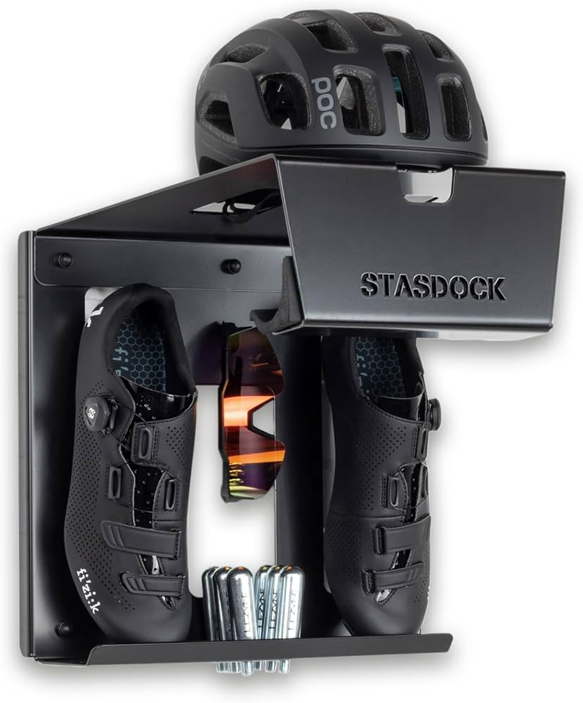 Stasdock Wall Bike Rack | Bike Storage Wall Mount System | For Race Bicycles (Happy Black) and Mo... | Amazon (US)