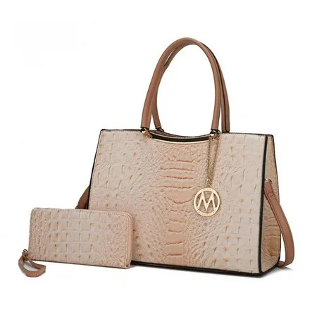 MKF Collection by Mia K MKF-3964BLS Sarah Satchel Bag, Blush | Walmart (US)