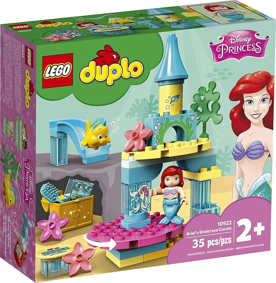 LEGO DUPLO Disney Ariel's Undersea Castle 10922 Imaginative Building Toy for Kids; Ariel and Flou... | Amazon (US)