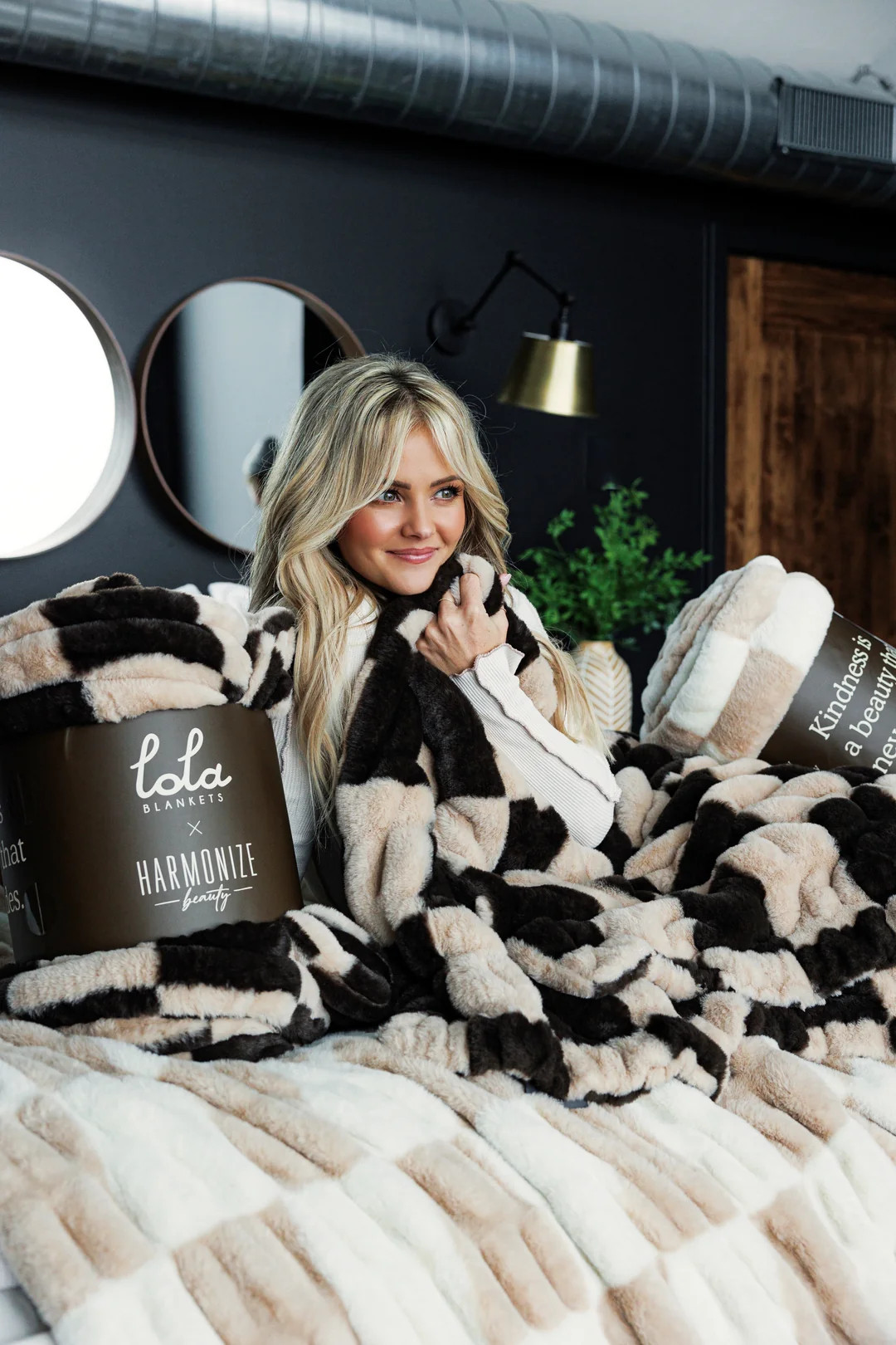 Espresso Check | Lola Blankets