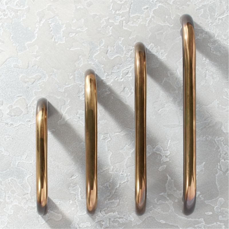 Duo Handles Gradiant Brass | CB2 | CB2