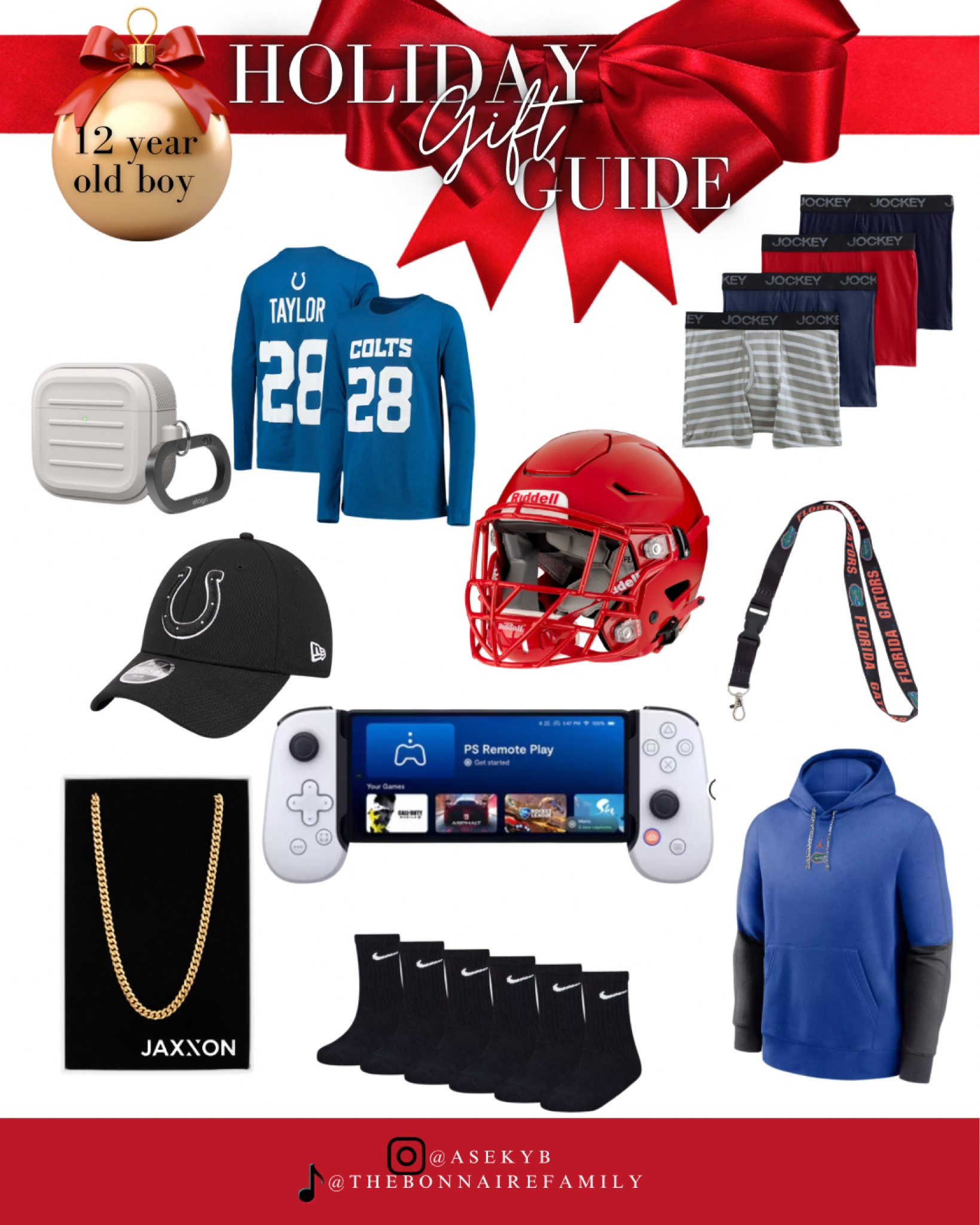Here is everything we got for our 12 year old. Only thing not linked is his chain, which was purchased from Jaxxon. 


#LTKSeasonal #LTKkids