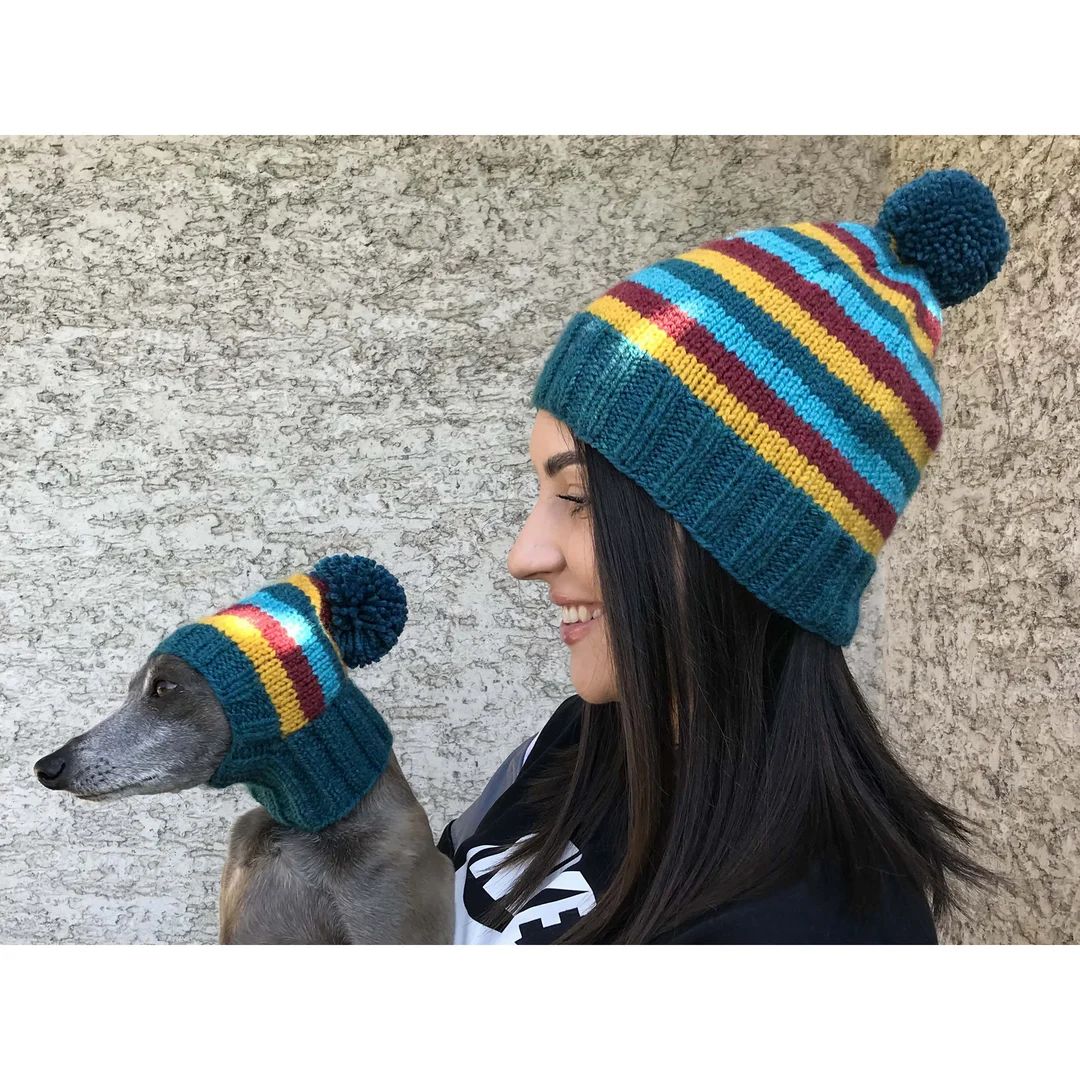 Matching Hats Matching Dog and Human Hats Hand Knit Dog and - Etsy | Etsy (US)