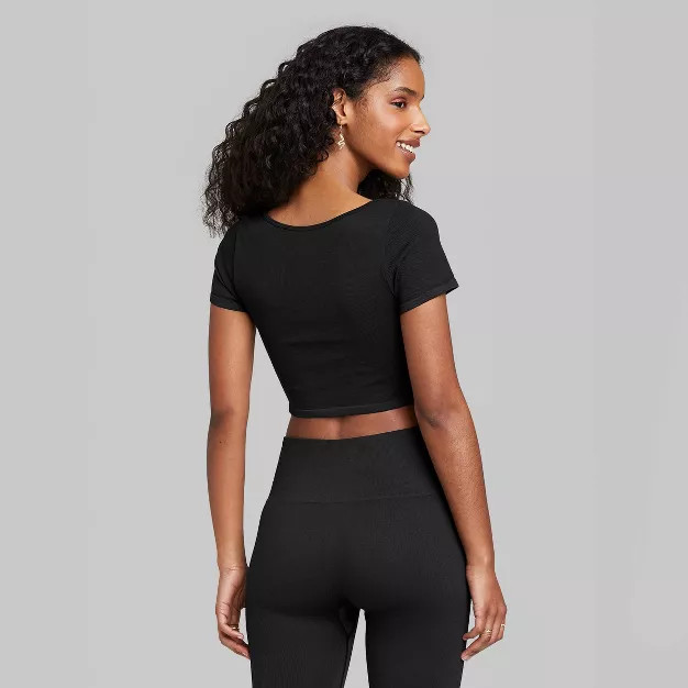 Women's Short Sleeve Scoop Neck Seamless T-Shirt - Wild Fable™ | Target