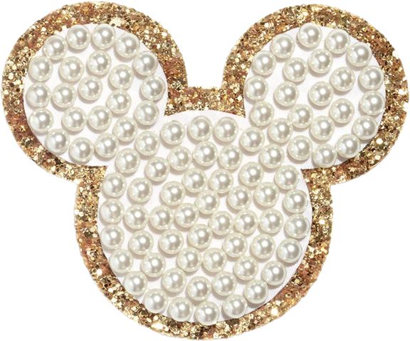 Disney Mickey Mouse Small Glitter Pearl Patch | Stoney Clover Lane