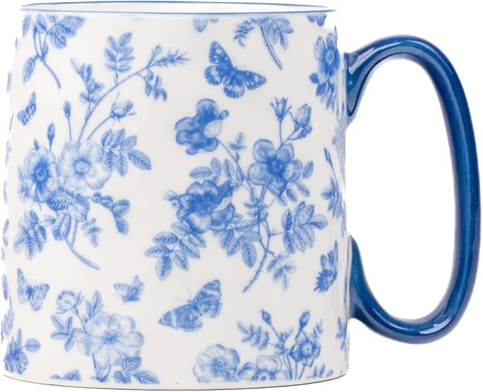 10 Strawberry Street Bella Blue White Chinoserie Mug | Amazon (US)