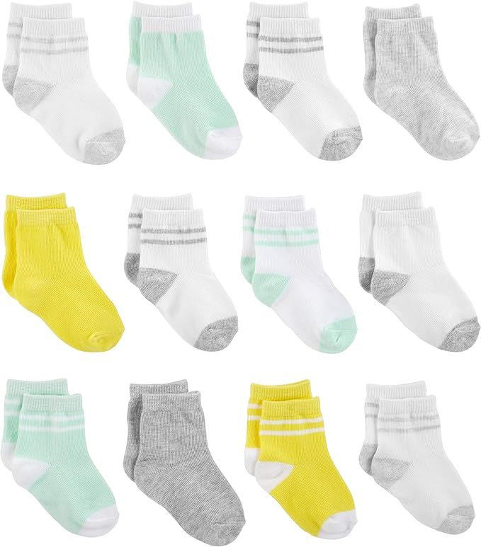 Simple Joys by Carter's Unisex Toddlers and Babies' Crew Socks, 12 Pairs | Amazon (US)
