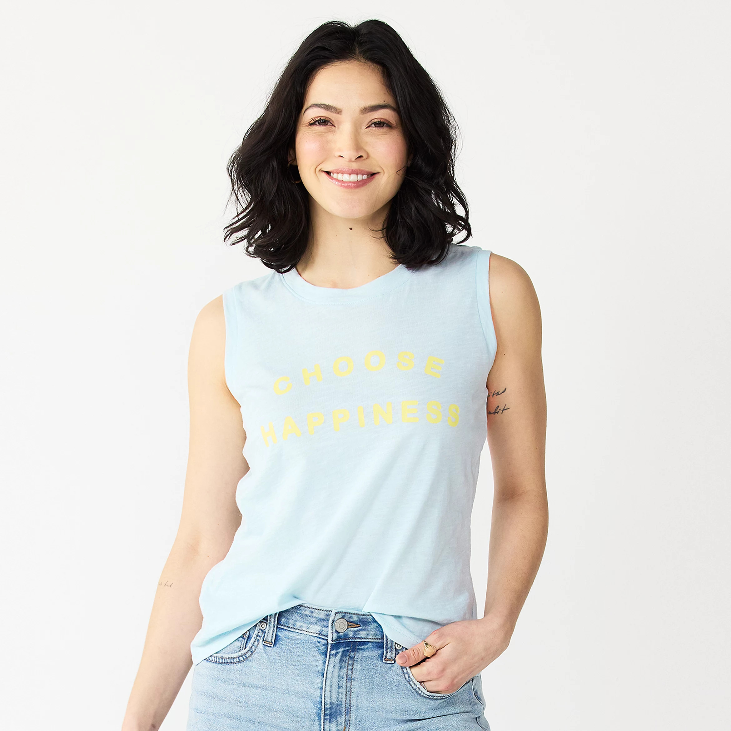 Women's Sonoma Goods For Life® Muscle Graphic Tank | Kohls | Kohl's
