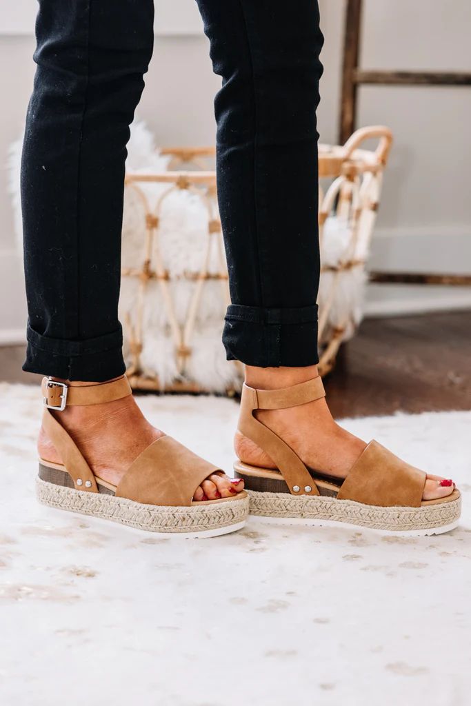 On Display Brown Espadrille Sandals | The Mint Julep Boutique