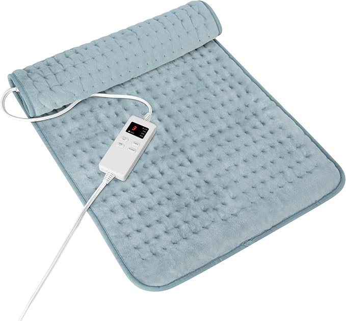 Heating Pad for Period Cramps, Heating Pad for Back/Neck/Shoulder Muscle Pain, 6 Heating&4 Timer ... | Amazon (US)