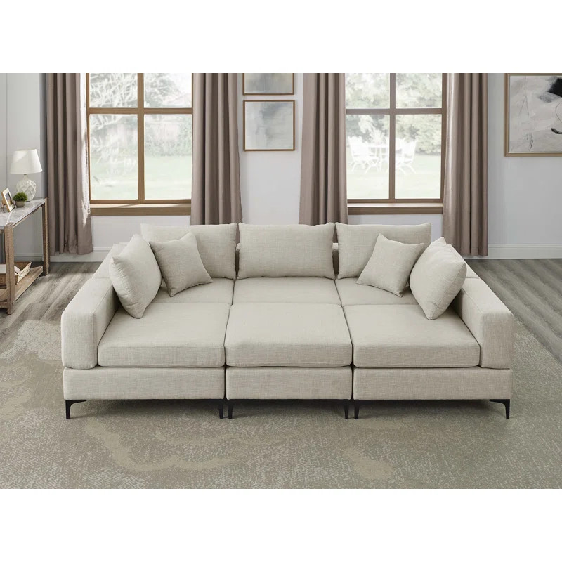 104.5" Wide Reversible Modular Corner Sectional | Wayfair North America