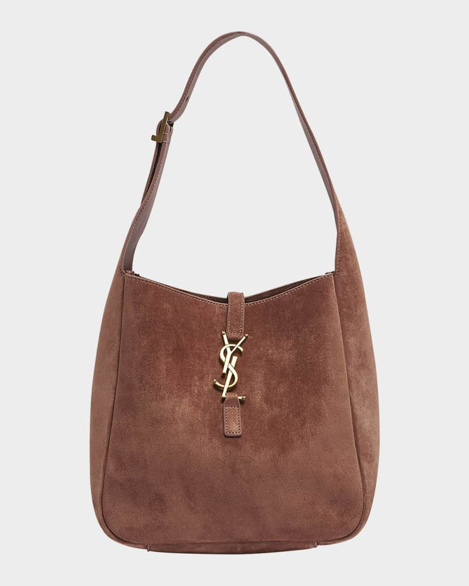 Saint Laurent Le 5 A 7 Small Suede Hobo Shoulder Bag | Neiman Marcus