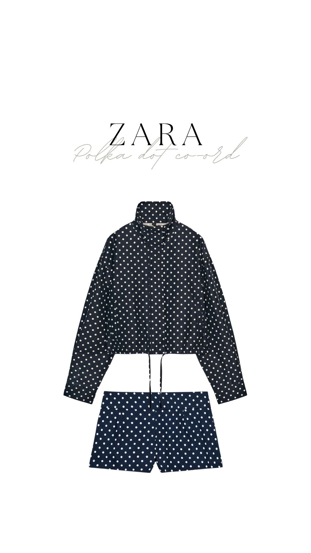 Zara Polka Dot Co-ord! 

Zara Co-ord Set, Polka Dot Shorts And Shirt, Navy And White Outfit, Summer Co-ord Outfit, Easy Throw On Outfit, Summer Trend,  

 #LTKuk #LTKspring #LTKsummer