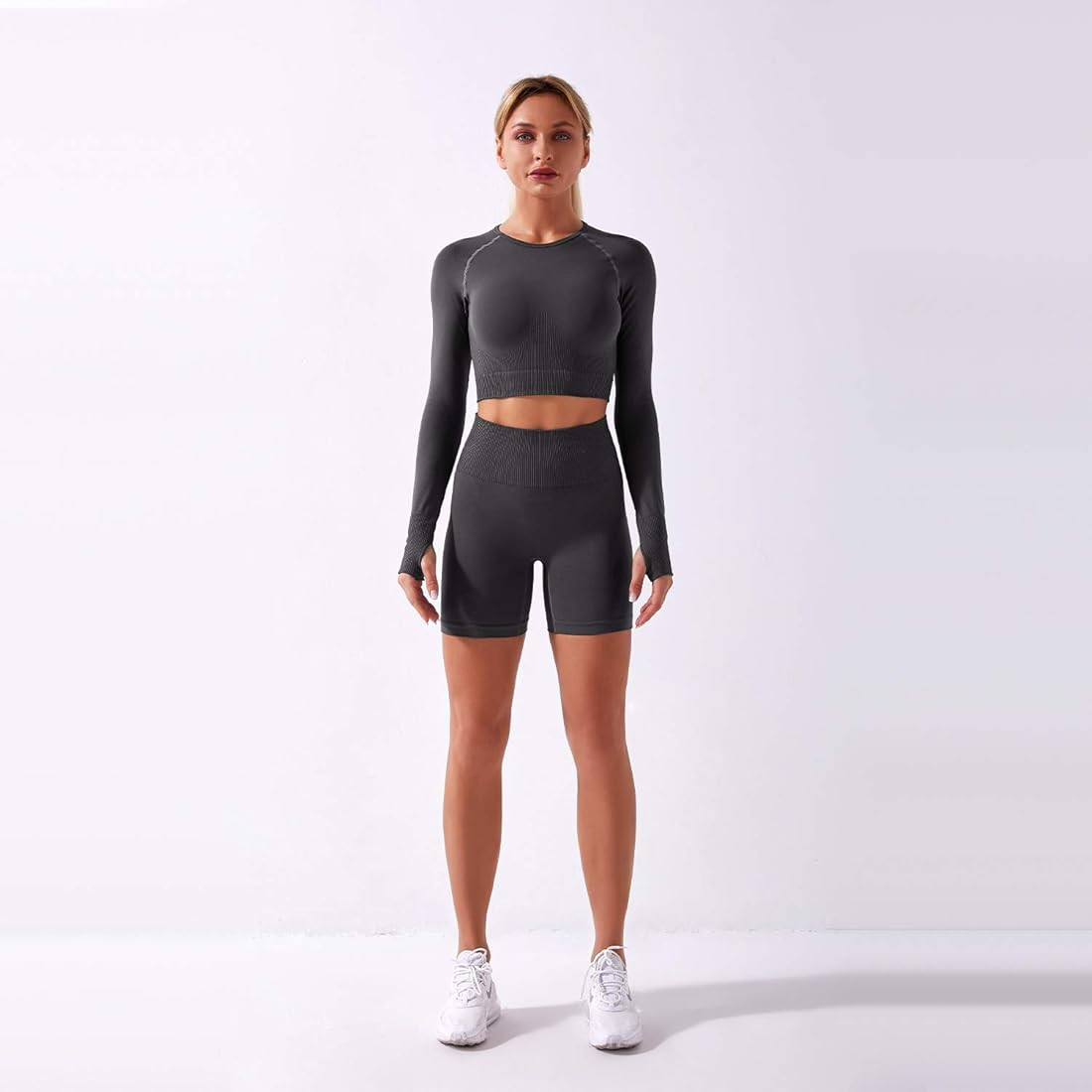 Long Sleeve Two Piece Workout Set  | Amazon (US)