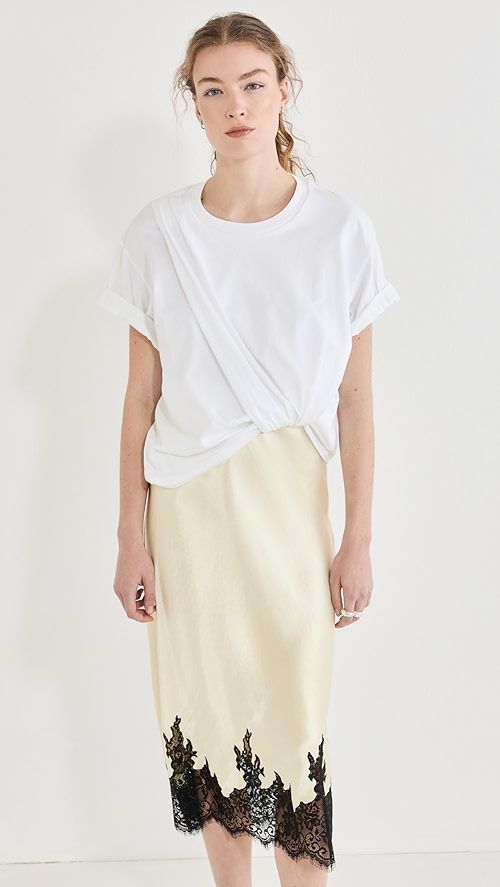 Draped T-Shirt Slip Combo Dress | Shopbop