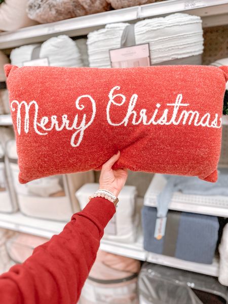 Merry Christmas pillow at Target 

#LTKSeasonal #LTKHoliday #LTKhome