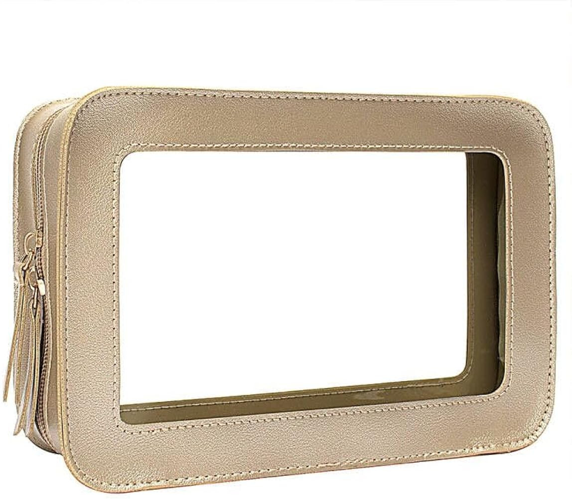 FFpaw Clear Makeup Bag Organizer, TSA Approved Portable Travel Toiletry Bag Multipurpose Cosmetic... | Amazon (US)